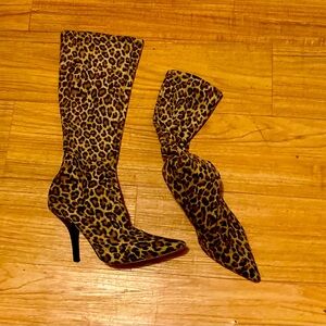 Martinez Valero Leopard Boots